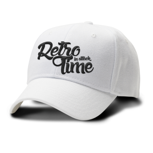 Czapka Baseball Retro - White