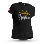 koszulka bawełniana PRINCESS (złota korona)