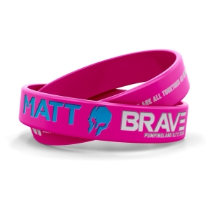 Opaska 15mm - różowa - (Matt Brave)