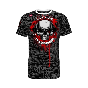 T-SHIRT- CLUBBASSE - LIVE&DIE (Męski)