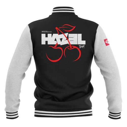 Bluza Baseball HAZEL WIŚNIE - grey - back.png